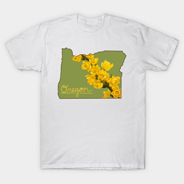 Oregon Grape State Flower T-Shirt by avadoodle